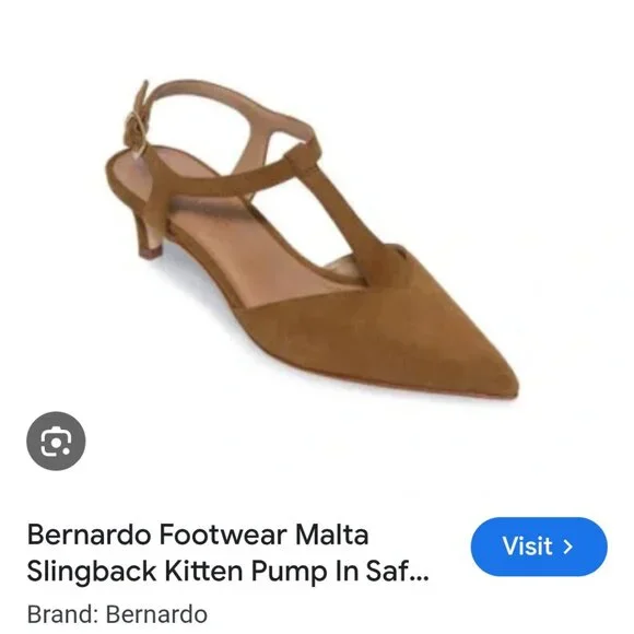 Bernardo Kitten Heel Pumps "NEW" - Picture 14 of 14